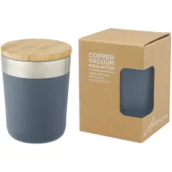   Cana termos, Everestus, 21OCT1404, 300 ml, 8.6 x 11.4 x 8.6 cm, Otel, Bambus, Albastru