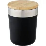   Cana termos, Everestus, 42FEB232423, 300 ml, 11.4x8.6x8.6 cm, Otel, Bambus, Negru