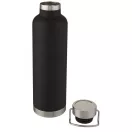 Termos, Everestus, 22FEB1245, 1000 ml, 28.9xØ 8.3 cm, Otel, Polipropilena, Silicon, Negru