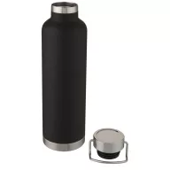   Termos, Everestus, 22FEB1245, 1000 ml, 28.9xØ 8.3 cm, Otel, Polipropilena, Silicon, Negru