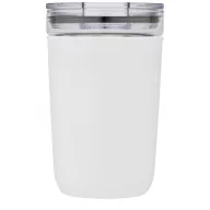   Cana de voiaj, Green Concept, 22FEB1146, 420 ml, 14.2xØ 8.8 cm, Sticla, Alb