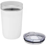   Cana de voiaj, Green Concept, 22FEB1146, 420 ml, 14.2xØ 8.8 cm, Sticla, Alb