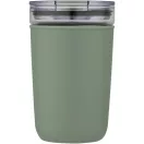 Cana de voiaj, 420 ml, Everestus, 2601E12834, 14.2xØ8.8 cm, Sticla, Plastic, Verde Heather