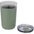 Cana de voiaj, 420 ml, Everestus, 2601E12834, 14.2xØ8.8 cm, Sticla, Plastic, Verde Heather