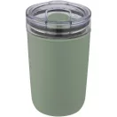 Cana de voiaj, 420 ml, Everestus, 2601E12834, 14.2xØ8.8 cm, Sticla, Plastic, Verde Heather