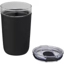 Cana de voiaj, 420 ml, Everestus, 2601E12832, 14.2xØ8.8 cm, Sticla, Plastic, Negru