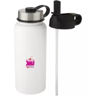   Termos, Everestus, 22FEB1226, 1000 ml, 25.3xØ 11 cm, Otel, Polipropilena, Alb