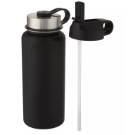   Termos, Everestus, 22FEB1227, 1000 ml, 25.3xØ 11 cm, Otel, Polipropilena, Negru