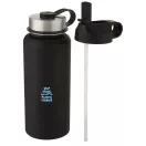 Termos, Everestus, 22FEB1227, 1000 ml, 25.3xØ 11 cm, Otel, Polipropilena, Negru