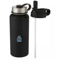  Termos, Everestus, 22FEB1227, 1000 ml, 25.3xØ 11 cm, Otel, Polipropilena, Negru