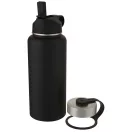Termos, Everestus, 22FEB1227, 1000 ml, 25.3xØ 11 cm, Otel, Polipropilena, Negru