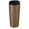 Cana termos, Everestus, 42FEB232451, 450 ml, 18.4x8.05x8.35 cm, Otel, Polipropilena, Silicon, Auriu Rose