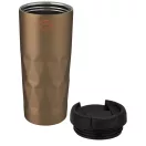 Cana termos, Everestus, 42FEB232451, 450 ml, 18.4x8.05x8.35 cm, Otel, Polipropilena, Silicon, Auriu Rose