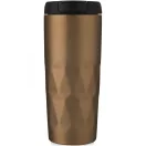 Cana termos, Everestus, 42FEB232451, 450 ml, 18.4x8.05x8.35 cm, Otel, Polipropilena, Silicon, Auriu Rose