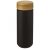 Cana de voiaj, Everestus, 42FEB231169, 300 ml, 18.4x6.8x6.8 cm, Ceramica, Bambus Lemn, Negru