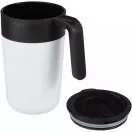 Cana termos, Everestus, 42FEB232446, 400 ml, 12.1x8.5x14 cm, Polipropilena, Otel, Alb