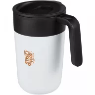   Cana termos, Everestus, 42FEB232446, 400 ml, 12.1x8.5x14 cm, Polipropilena, Otel, Alb