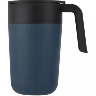   Cana termos, Everestus, 42FEB232447, 400 ml, 12.1x8.5x14 cm, Polipropilena, Otel, Albastru Dark