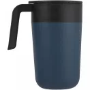 Cana termos, Everestus, 42FEB232447, 400 ml, 12.1x8.5x14 cm, Polipropilena, Otel, Albastru Dark