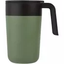 Cana termos, Everestus, 42FEB232448, 400 ml, 12.1x8.5x14 cm, Polipropilena, Otel, Verde Heather