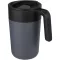 Cana de voiaj, 400 ml, Everestus, 2601E13036, 12.1x14x8.5 cm, Polipropilena, Otel, Gri