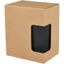 Cana de voiaj, 400 ml, Everestus, 2601E13035, 12.1x14x8.5 cm, Polipropilena, Otel, Negru