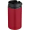Cana de voiaj, Everestus, 2610E18492, 250 ml, 14.5x7.3 cm, Otel inoxidabil, Polipropilena, Rosu