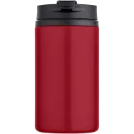   Cana de voiaj, Everestus, 2610E18492, 250 ml, 14.5x7.3 cm, Otel inoxidabil, Polipropilena, Rosu