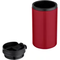   Cana de voiaj, Everestus, 2610E18492, 250 ml, 14.5x7.3 cm, Otel inoxidabil, Polipropilena, Rosu