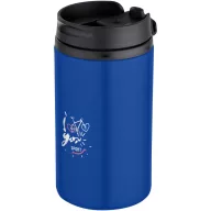   Cana de voiaj, Everestus, 2610E18493, 250 ml, 14.5x7.3 cm, Otel inoxidabil, Polipropilena, Albastru Royal