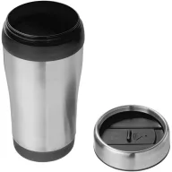   Cana termos 410 ml, Everestus, 2601E12899, 8.6x17.9x8.6xØ7.6 cm, Otel, Plastic, Negru