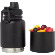   Termos 840 ml, 2401E14649, Everestus, 9.6x23.15x9.6xØ5.25 cm, Otel, Polipropilena, Negru