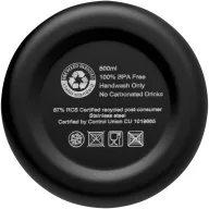  Sticla termos 500 ml, Everestus, 2601E13234, 22.4x7.4xØ7.4 cm, Otel, Negru