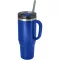 Cana de voiaj, Everestus, 2610E18487, 1200 ml, 13.8x26.1x10xØ10 cm, Plastic, Otel inoxidabil, Albastru Royal