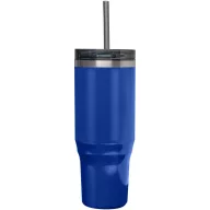   Cana de voiaj, Everestus, 2610E18487, 1200 ml, 13.8x26.1x10xØ10 cm, Plastic, Otel inoxidabil, Albastru Royal