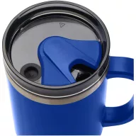   Cana de voiaj, Everestus, 2610E18487, 1200 ml, 13.8x26.1x10xØ10 cm, Plastic, Otel inoxidabil, Albastru Royal