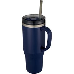  Cana de voiaj 1200 ml, 2410E23788, Everestus, 13.8 x 26.1 x 10 x ø 10 cm, Plastic, Albastru navy
