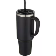   Cana termos 1200 ml, Everestus, 2601E13239, 14x26.5x7.5xØ10 cm, Otel, Negru