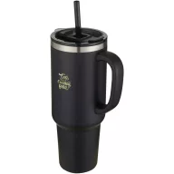   Cana termos 1200 ml, Everestus, 2601E13239, 14x26.5x7.5xØ10 cm, Otel, Negru