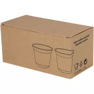   Set 2 cesti espresso, 80 ml, 2410E25556, Everestus, 6.2 x 6 x 6.2 x ø 6.2 cm, Otel, Argintiu