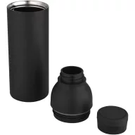   Sticla termoizolanta 650 ml, Everestus, 2601E12935, 7.5x25.2x7.5 cm, Otel, Polipropilena, Negru