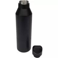   Sticla termos, 600 ml, 2502E16332, Everestus, 26.4 x 7.9 cm, Otel, Negru