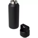 Sticla termoizolanta 600 ml, Everestus, 2601E12827, 7x25x7xØ7.8 cm, Otel, Polipropilena, Negru