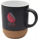Cana 300 ml, 2502E16447, Everestus, 10.3 x 11.9 cm, Ceramica, Pluta, Negru