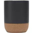 Cana 300 ml, 2502E16447, Everestus, 10.3 x 11.9 cm, Ceramica, Pluta, Negru