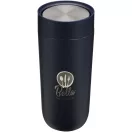 Cana de voiaj, Everestus, 2610E18463, 350 ml, 14.9x7.9 cm, Otel inoxidabil, Albastru Navy