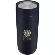   Cana de voiaj, Everestus, 2610E18463, 350 ml, 14.9x7.9 cm, Otel inoxidabil, Albastru Navy