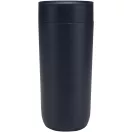 Cana de voiaj, Everestus, 2610E18463, 350 ml, 14.9x7.9 cm, Otel inoxidabil, Albastru Navy