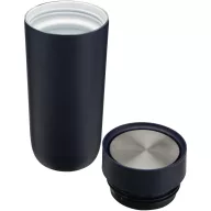   Cana de voiaj, Everestus, 2610E18463, 350 ml, 14.9x7.9 cm, Otel inoxidabil, Albastru Navy