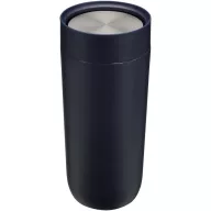   Cana de voiaj, Everestus, 2610E18463, 350 ml, 14.9x7.9 cm, Otel inoxidabil, Albastru Navy